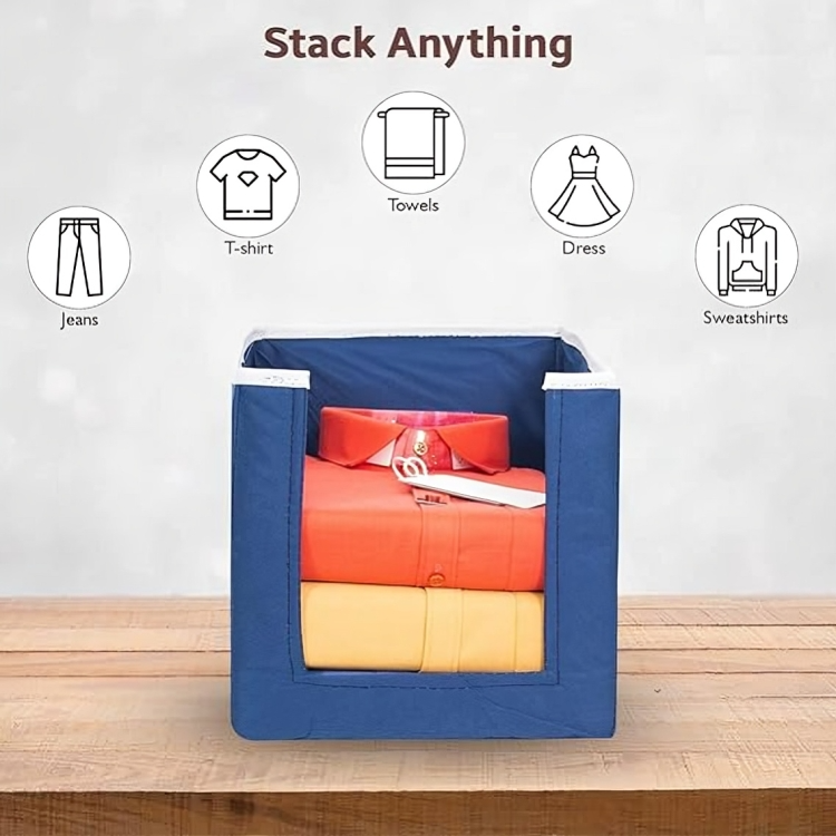 Closet Organizer-Foldable Shirts and Clothing Organizer Stackers Pack of 6
