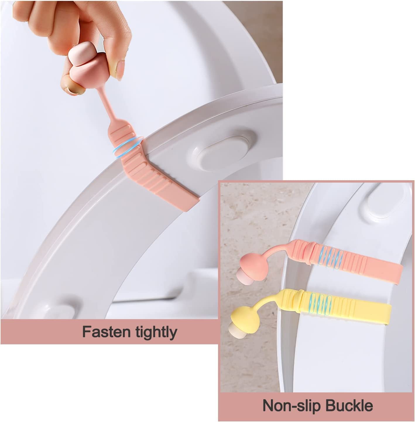 Silicone Toilet Seat Lifter Pack of 4