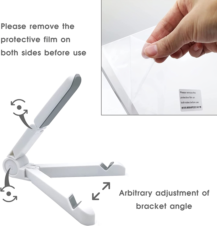 3D LED Light Glass Acrylic Writing pad { 15cm x 15cm }