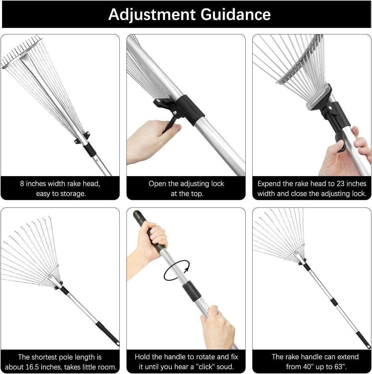 Garden & Yard Leaf Cleaning Rake