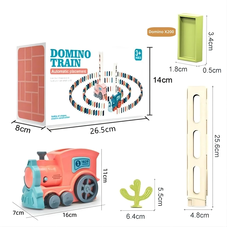 Train Toy Domino Set for Kids BPA Free Plastic with Sound Effects