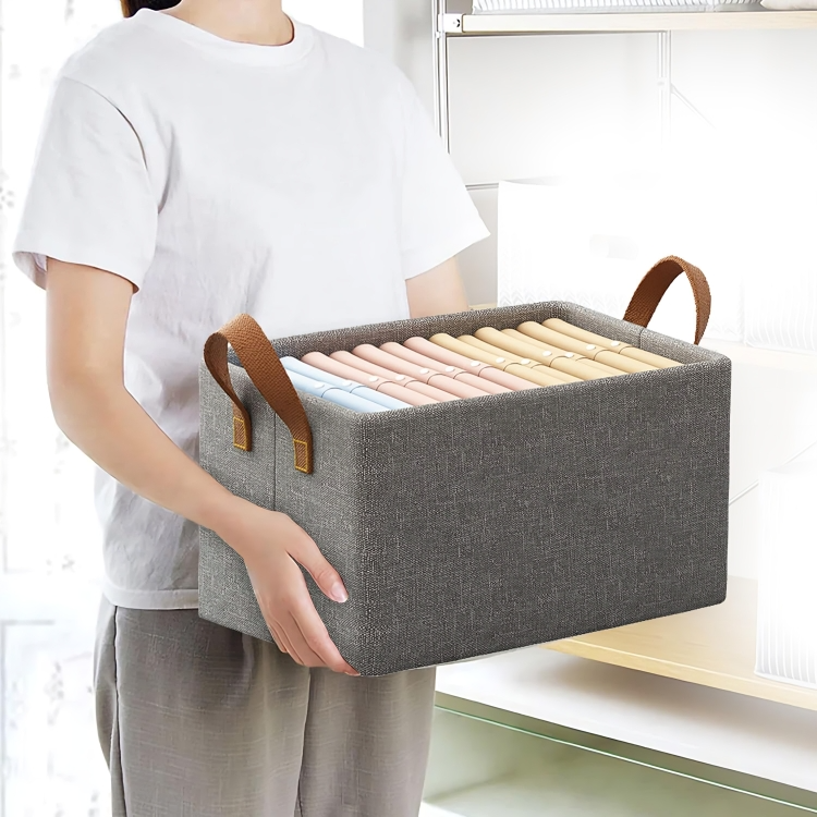 Flexi Fold Large Cloth Basket ( Pack of 2 )