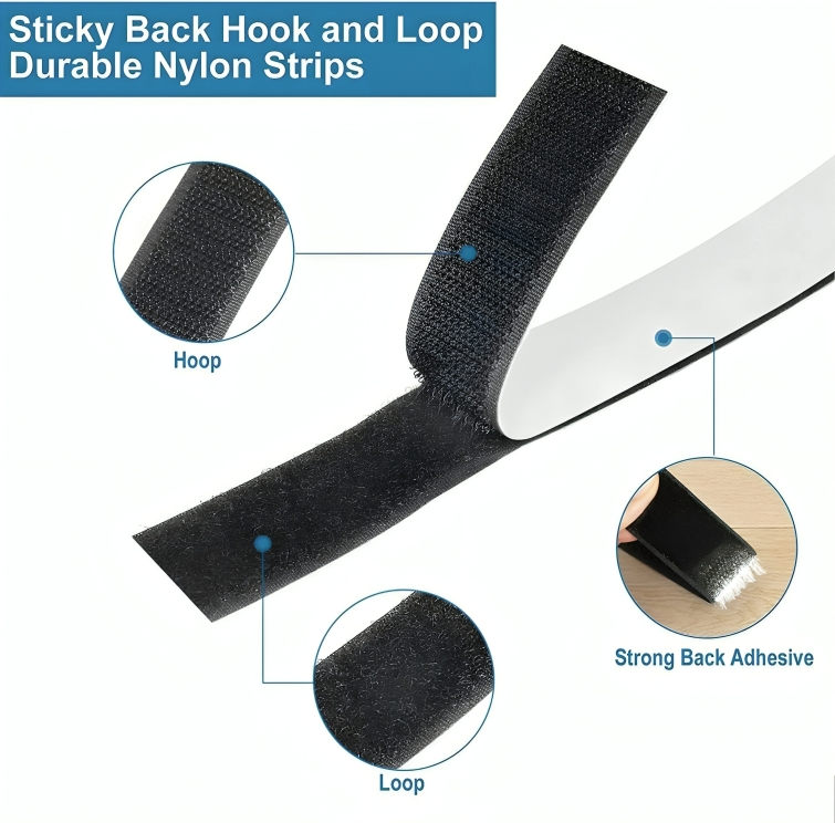 Hook & Loop Adhesive Tape (5 Mtr)