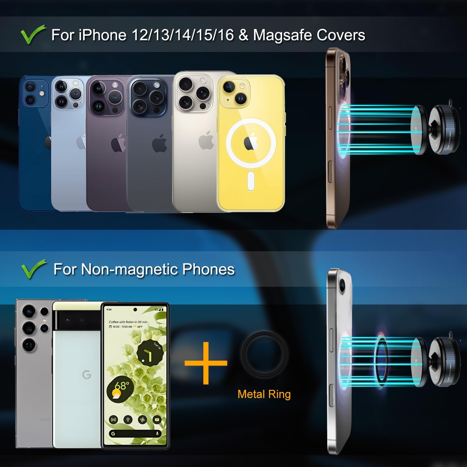 Magnetic Suction Phone Holder