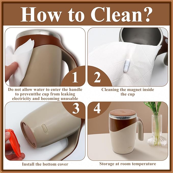 Self Stirring Magnetic Mug