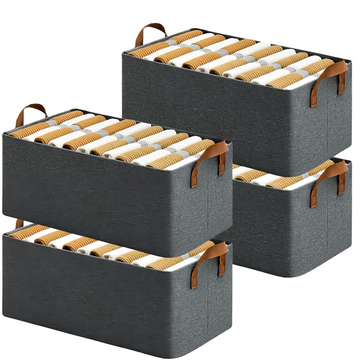 Flexi Fold Large Cloth Basket ( Pack of 2 )